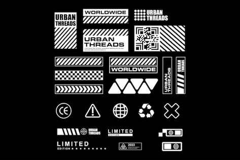 Cyberpunk Symbols, Sci Fi Interface, Cyberpunk Vector, Frame Typography, Cyberpunk Sci Fi, Streetwear Futuristic, Ruki The Gazette, Futuristic Cyberpunk, Streetwear Logo