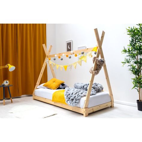 Zipcode Design Harriett Single Tent Bed & Reviews | Wayfair.co.uk Treehouse House, Tent Bed, Kids Bed Frames, Canopy Bed Frame, Cabin Bed, Single Bed Frame, Four Poster Bed, Kids Tents, Bed Tent