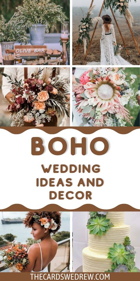 Boho Outdoor Summer Wedding, Easy Boho Wedding Centerpieces, Rustic Boho Spring Wedding, Boho Weddings Wedding Ceremony Decor, Boho Beach Wedding Decorations Wedding Ceremony Decor, Bridal Shower Bohemian, Backyard Boho Wedding Ideas, Bohemian Wedding Reception Decor, Hobo Wedding Ideas