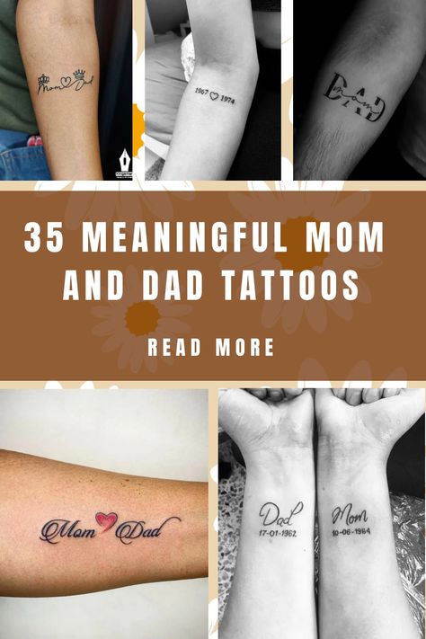 Parents are the ones who created each and every one of us. They look after us, raise us, and help us learn… Tattoos About Parents Meaningful, Tattoo For Your Parents, Memorial Tattoo Parents, Parent Signature Tattoo, Meaningful Parent Tattoos, Tattoo To Represent Parents, Tattoos In Memory Of Parents, Parent Memorial Tattoos, Tattoo Honoring Parents