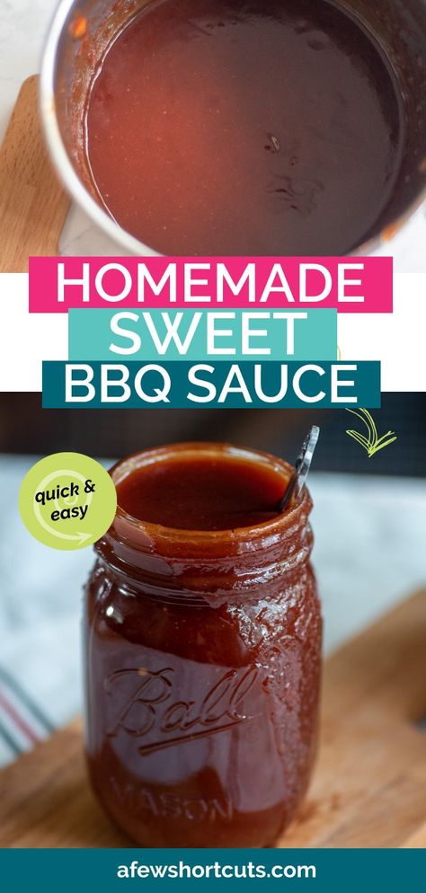 Gluten Free Bbq Sauce, Bbq Sauce Homemade Easy, Gluten Free Bbq, Homemade Bbq Sauce Recipe, Sweet Bbq Sauce, Homemade Bbq Sauce, Tangy Bbq Sauce, Barbecue Sauce Recipes, Homemade Barbecue Sauce