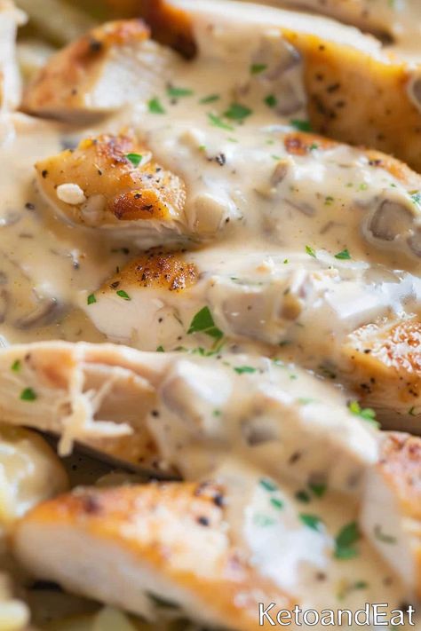 Carnivore One Pan Creamy Chicken - KetoAndEat Carnivore Chicken Alfredo, Carnivore Crockpot Chicken, Carnivore Shredded Chicken Recipes, Carnivore Diet Shrimp Recipes, Carnivore Diet Chicken Breast Recipes, Carnivore Chicken Salad, Carnivore Chicken Thighs, Carnivore Chicken Breast Recipes, Chicken Carnivore Recipes