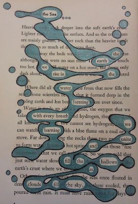 Found Poetry, Altered Book Journal, طابع بريدي, Blackout Poetry, Poetry Art, Kraf Diy, Gcse Art, Sketchbook Pages, Old Book