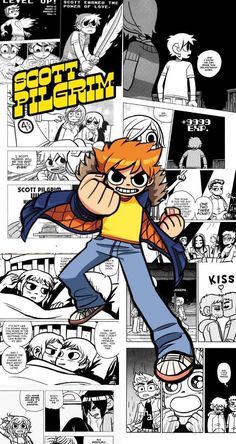 Scott Pilgrim Comic Wallpapers, Scott Pilgrim Wallpaper Iphone, Pilgrim Wallpaper, Scott Pilgrim Wallpaper, Scott Pilgrim Movie, Scott Pilgrim Art, Pilgrim Art, Bryan Lee O Malley, Scott Pilgrim Comic