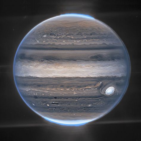 James Webb Telescope image of the planet Jupiter Outer Space Wallpaper, Jupiter Planet, Webb Telescope, Planet Icon, Telescope Images, Visible Spectrum, The Human Eye, James Webb, Infrared Light