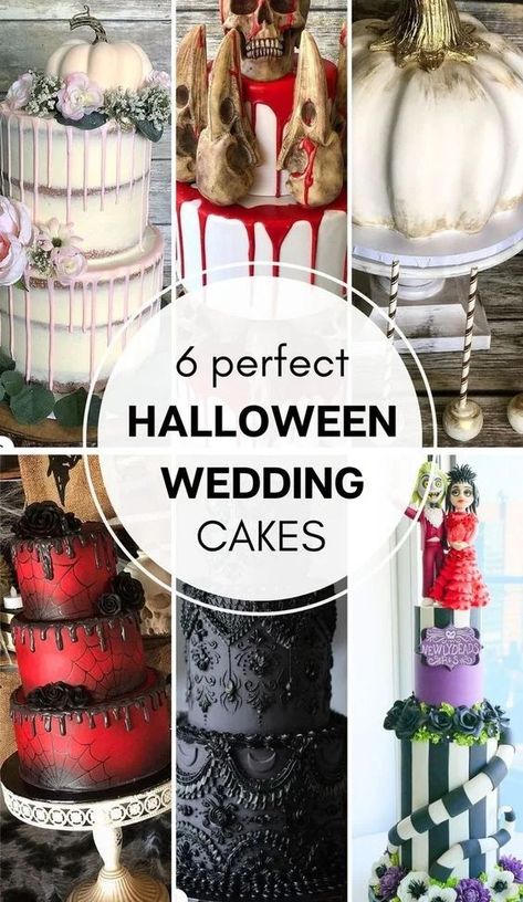 Scary Halloween Cake Decoration Ideas for Different Celebrations Fall Halloween Wedding, Halloween Theme Wedding, Halloween Wedding Cake, Scary Halloween Cakes, Spooky Halloween Cakes, Scary Cakes, Halloween Wedding Cakes, Cake Decoration Ideas, Halloween Cake Decorating