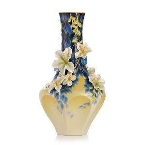 Hong Kong Orchid, Franz Porcelain, Franz Collection, Orchid Vase, Blooming Orchid, Orchid Tree, Tree Vase, Porcelain Decor, Sculptural Object