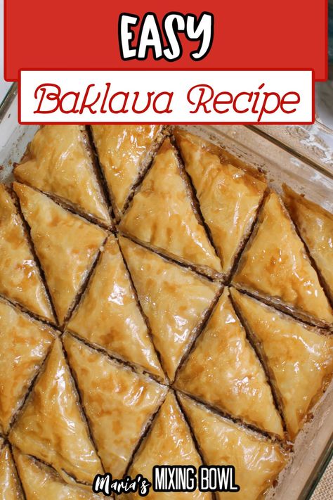 This easy baklava recipe brings European holiday flavors of walnuts, honey, and golden phyllo dough to your table this year! Easy Baklava Recipe, Easy Baklava, Baklava Recipe Easy, Phyllo Dough Recipes, Phyllo Recipes, European Holiday, Baklava Recipe, Homemade Bread Easy, Greek Desserts