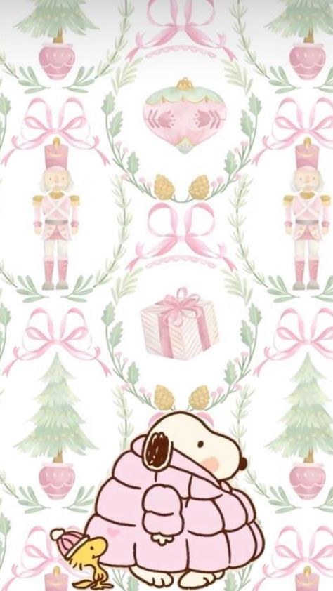 Snoppy Cute Chrismas Wallpers, Strawberry Shortcake Christmas Wallpaper, Preppy Xmas Wallpaper, Preppy Winter Wallpaper, Christmas Kawaii Wallpaper, Christmas Wallpaper Kawaii, Christmas Wallpaper Preppy, Preppy Christmas Wallpapers, Cute Xmas Wallpaper