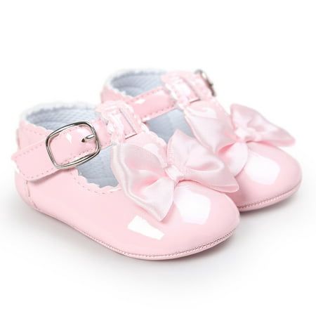 Baby Bowknot Princess Soft Sole Shoes Toddler Sneakers Casual Shoes Specifications: 100% brand new and high quality Soft material makes baby feel very warm and comfortable Anti-slip design keeps baby in safe Great gift to baby Gender:Girl Shoe upper material:PU leater Sole material:Cloth Style:Casual Style:Crib shoes Size:11 Length:11CM Inches:4.3" Age:0~6 Month UK:1.5 US:2.5 Package content: 1 pair Baby Shoes Color: Pink.  Gender: female.  Age Group: infant. Bowknot Shoes, Baby Walking Shoes, Baby Walking, Girls Dress Shoes, Toddler Sneakers, Princess Shoes, Walker Shoes, Slippers Cozy, Baby Boy Shoes