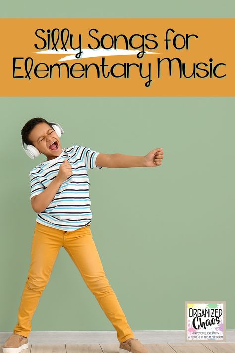 Songs For First Grade, Elementary Choir Songs, Songs For Elementary Students, Silly Songs For Kids, Fun Songs To Sing, Elementary Choir, Fun Songs For Kids, Classroom Songs, Music Teaching Resources