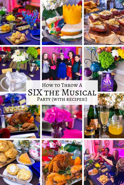 SIX the Musical Party - Six The Musical Themed Party, Broadway Musicals Party, Six Queens, Musical Birthday Party, Broadway Theme, Musical Party, Theatre Party, Broadway Party, Dance Party Birthday