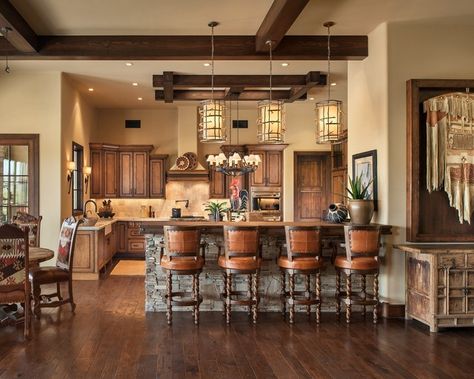 Kitchens - Southwestern - Kitchen - Phoenix - by JP Malone | Houzz Southwest Style Kitchen, Southwestern Kitchen Ideas, Southwestern Style Kitchen, Southwestern Kitchen, Industrial Scandinavian, Scandinavian Rustic, Farmhouse Transitional, Ideas For Storage, Rustic Coastal