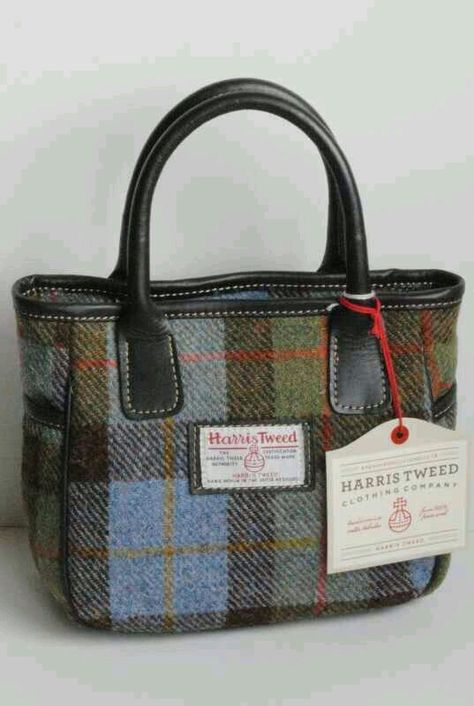 Harris Tweed Harris Tweed Bag, Tweed Purse, Tweed Handbag, Tweed Bag, Harris Tweed, Fabric Bags, Fabric Bag, In The Bag, Tartan Plaid