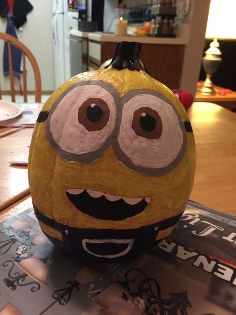 Bob the minion pumpkin painting Minion Pumpkin Painting, Bob The Minion, Pumpkin Painted, Minion Pumpkin, Painted Ideas, Painting Pumpkins, Painted Pumpkin, Pumpkin Painting, Painted Pumpkins