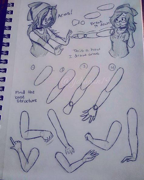 This is just how I draw arms _________________________________ #anime #animeart #artist #art #reference #pencilartist #draw #sketch… Draw Arms, Arm Drawing, Draw Hands, Hand Drawing Reference, Art Tools Drawing, Sketches Tutorial, Draw Sketch, Easy Drawings Sketches, Cute Doodles Drawings