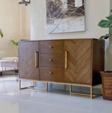 THE OLD WOOD PH on Instagram: “The herringbone pattern strikes again. ✨⠀ ⠀ Featuring this NIPA console table, made from tanguile wood. Custom-built for @leskastarita.” Herringbone Design, Inspo Board, Wood Console, Herringbone Pattern, Old Wood, Custom Build, Ox, Console Table, Herringbone