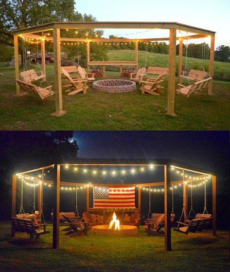 Campfire Set Up Ideas, Hexagon Fire Pit Area, Kid Friendly Backyard, Green Community, Outdoor Fire Pit Seating, Outdoor Fire Pit Area, Yard Remodel, Outdoor Pallet Projects, Garden Decoration Ideas