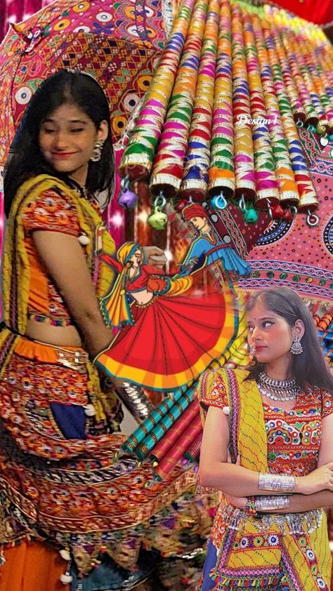 Garba Night Story Ideas, Insta Profile Pic Ideas, Desi Instagram Story, Saree Poses Ideas, Garba Aesthetic, Garba Night, Garba Outfit, Navratri Garba, Instagram Profile Pic