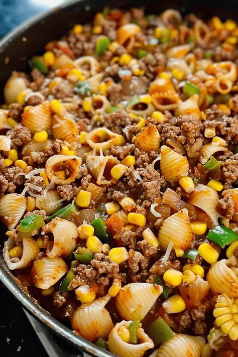 One-Pot Goulash Delight Goulash Recipes With Vegetables, Goulash For A Crowd, Crockpot Taco Pasta, One Pot Goulash, Crockpot Taco, Mild Taco Seasoning, Hungarian Goulash, Healthy Tacos Salad, White Bean Soup Recipes