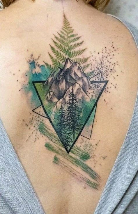 Four Seasons Tattoo Sleeve, Watercolor Mountains Tattoo, Moutain Tattoos, Wilderness Tattoo, Pnw Tattoo, Tattoo Sonne, Circular Tattoo, Inner Bicep Tattoo, Tree Tattoos