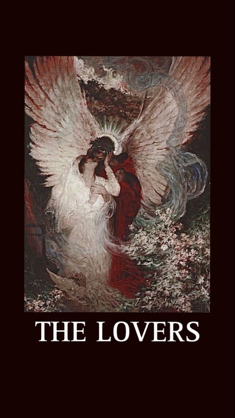 The Lovers Aesthetic Tarot, Tarot Cards Aesthetic The Lovers, Lovers Tarot Wallpaper, Tarot Cards Wallpaper Iphone, Tarot Wallpaper Iphone Aesthetic, Lovers Wallpaper Aesthetic, Tarot Cards Aesthetic Wallpaper, The Lovers Tarot Card Wallpaper, The Lovers Wallpaper