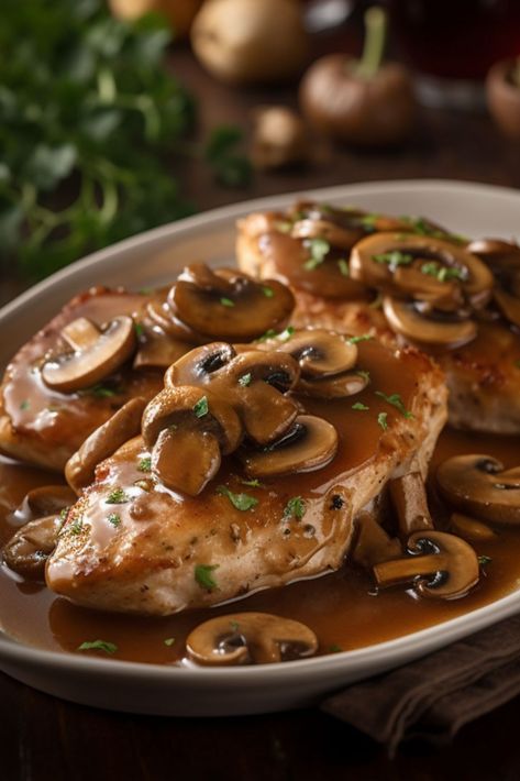 Experience the joy of guilt-free Italian dining with Weight Watchers Italian Skillet Chicken Marsala. A low-fat dish featuring tender chicken, fresh mushrooms, aromatic thyme, and a rich Marsala wine sauce. Perfect with a side of steamed veggies or whole grain pasta. Ideal for those following Weight Watchers or anyone craving a healthy, flavorful meal. Elevate your dinner with this delicious, easy-to-make recipe Weight Watchers Chicken Marsala Recipe, Chicken Marsala Crockpot, Italian Skillet, Weight Watchers Pasta, Whole Grain Pasta, Low Fat Chicken, Steamed Veggies, Chicken Fresh, Chicken Mushroom Recipes