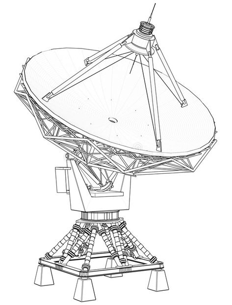 Doppler radar: technical draw. Satellite dishes antenna (doppler radar): technic , #AD, #technical, #draw, #Doppler, #radar, #antenna #ad Satellite Drawing, Nasa Drawings, Satellite Illustration, Satellite Dish Antenna, Computer Business, Doppler Radar, Space Coloring Pages, Perspective Drawing Architecture, Environment Props