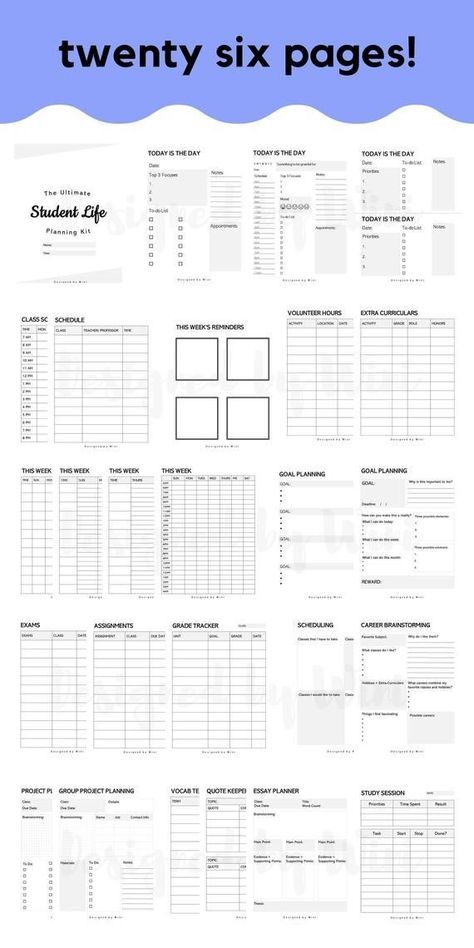 UNIVERSITY PRINTABLES Revision Hacks, School Organization College, Student Printables, Money Journal, Planner Organization College, College Printables, Organization College, Back To School Printables, Cna School