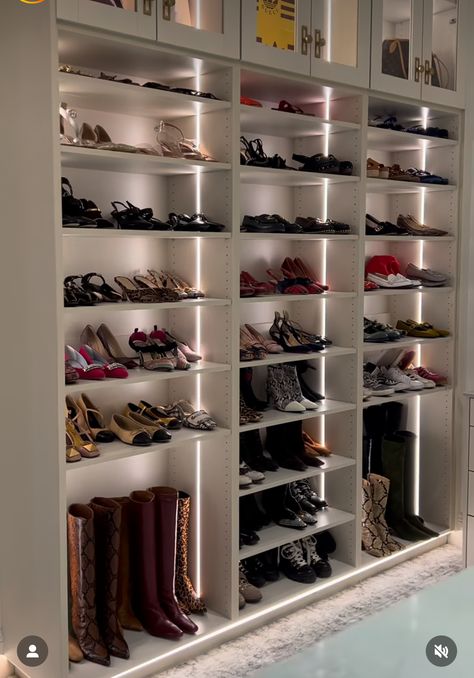 Shoe Wall, Shoe Shelf, Master Closet, Dream House, Shelves, Wardrobe, Closet, Quick Saves