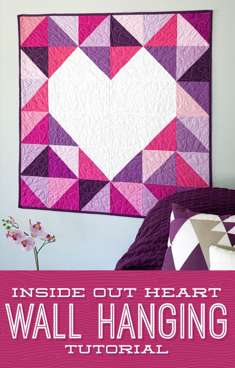 Easy Quilting Projects, Valentine Inspiration, Quilts Designs, Wooden Quilt, Missouri Star Quilt Company Tutorials, Missouri Star Quilt Tutorials, Wall Quilt Patterns, Heart Quilts, History Of Quilting