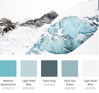 Color Palette Scheme Design Inspiration Arctic Blue | Color Palette Scheme Design Inspiration Arctic Color Palette, Polar Bear Color, Scheme Design, Christmas Colour Schemes, Soap Inspiration, Vintage Colour Palette, Colour Pallets, Blue Color Palette, Winter Color Palette