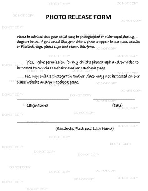 A form used for childcare centers or home daycares. A printable PDF file will be downloaded after purchase. Original document is not watermarked. Daycare Set Up Ideas Home, At Home Daycare, Daycare Photo Release Form, Daycare Enrollment Forms Free, In Home Daycare, Daycare Forms Printable Free, Daycare Application Forms, Liability Waiver Form Childcare, Daycare Paperwork