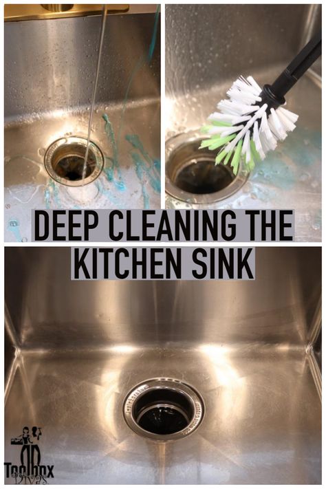 There isn’t anything pretty or glamorous about cleaning the sink. It’s basically one of those household and kitchen tasks you just gotta do. Deep clean your kitchen sink and drain in minutes with this easy to use cleaning tool Dremel. Clean The Kitchen, Clean Rings, Power Scrubber, Clean Kitchen Sink, Brass Kitchen, Drain Cleaner, Antique Kitchen, Kitchen Cleaning, Sink Drain