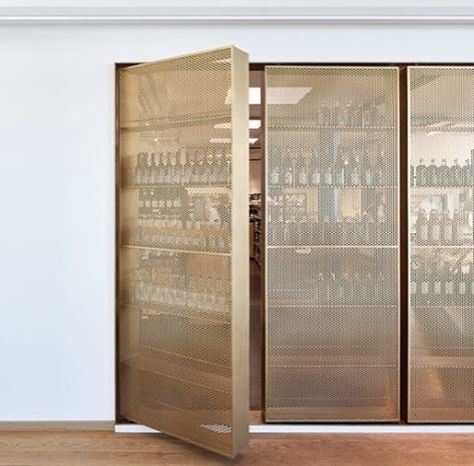 Stunning door-like beverage storage designed by Retail Architects and Årstiderne… Furniture Details, Storage Design, Wine Room, Dining Storage, Restaurant Interior, Mini Bar, Commercial Interiors, Modernism, Retail Design