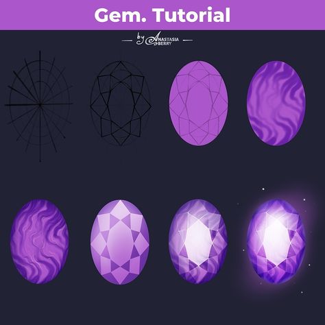 Gem. Tutorial | Patreon Fall Goblincore, Gem Tutorial, Drawing Magic, Lineart Sketch, Magic Tutorial, Magic Items, Art Apps, Aesthetic Autumn, Sketches Tutorial