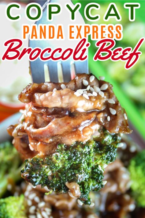 This Copycat Panda Express Broccoli Beef recipe is also Weight Watchers friendly! A rich homemade teriyaki sauce and loads of fresh broccoli! This has quickly become a favorite because you can make it in about 10 minutes. via @foodhussy Panda Express Broccoli Beef Recipe, Panda Express Broccoli, Broccoli Beef Recipe, Copycat Panda Express, Panda Express Recipes, Steak And Broccoli, Beef Broccoli, Copy Cats, Teriyaki Beef