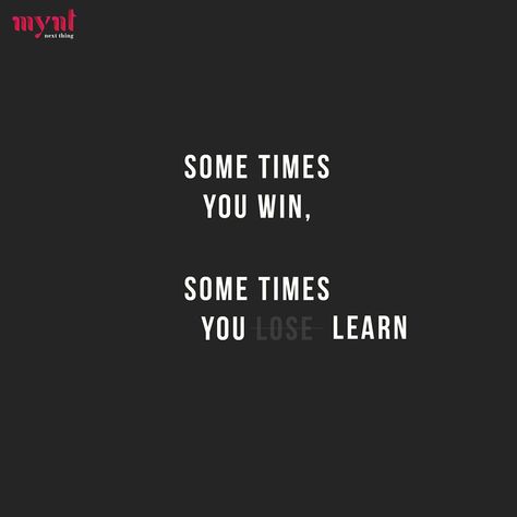 We all are familiar with the fact that life is full of ups and downs. But it can be better and more fulfilling if you look at negatives​ as a way to learn and grow. Every loss or failure that occurs can become a great learning experience or opportunity to take us to the newer and greater heights in our own lives. There is a lesson to be learned from everything, including FAILURE.   #quotes #bestquotes #unsaidquotes #wittyquotes #motivationalquotes #inspirationalquotes Learn And Grow, Witty Quotes, Thought Of The Day, Be Better, Ups And Downs, Best Quotes, Ups, Life Is, Motivational Quotes