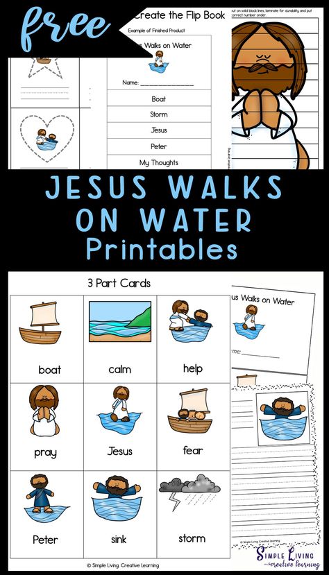 Jesus Walks on Water Printables Jesus Walks On Water Craft Free Printable, Jesus Walks On Water Craft Activities, Peter Walk On Water Craft, Jesus Walked On Water Craft Kids, Peter And Jesus Walk On Water, Peter Walks On Water Activity, Jesus Walks On Water Craft Sunday School, Jesus Walks On Water Lesson, Peter Walking On Water Craft