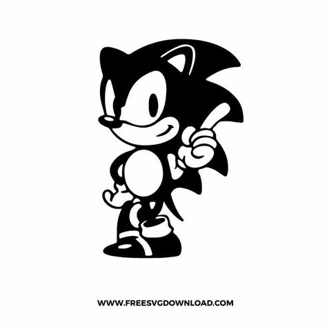 Sonic Outline, Sonic The Hedgehog Cartoon, Sonic Svg, Sonic Running, Hedgehog Svg, Gaming Bedroom Ideas, Running Svg, Hedgehog Cartoon, Gaming Bedroom