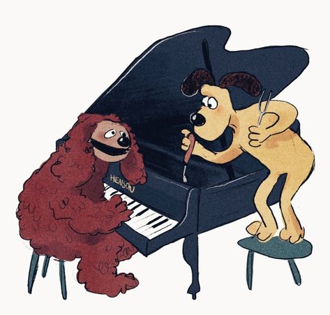 Pea-Geese and Lumoxen — Happy International Dog Puppet Day! I invented... Rowlf The Dog, Dog Puppet, Cartoon Ideas, Wine Mom, Kermit The Frog, Cute Doodle Art, Jim Henson, Dog Drawing, Cute Doodles