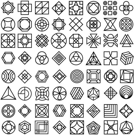 Geometric Pattern icon vector set. Geometric figure illustration sign collection. Coasters Stencil symbol or logo. Cool Geometric Patterns, Simple Geometric Shapes, Geometry Figures, Geometric Pattern Design Geometry Shape, Logos With Geometric Shapes, Geometric Iconography, Octagon Geometric Designs, Octagon Pattern Geometric, Simple Geometric Designs