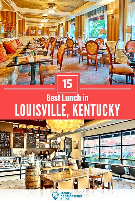 Best Lunch in Louisville, KY — 15 Top Places! Louisville Kentucky Restaurants, Louisville Restaurants, Kentucky Vacation, Lunch Places, Kentucky Travel, Kid Friendly Restaurants, Cozy Restaurant, Fancy Restaurants, Pizza Place