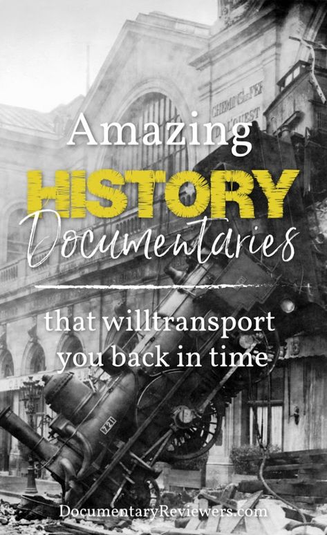 Amazing History Documentaries that Will Transport You Back in Time - The Documentary Reviewers History Movies, Documentaries To Watch, Documentaries To Watch List, History Documentaries, Must See Documentaries, Historical Documentaries, Best Netflix Documentaries, Best History Documentaries, Best Documentaries On Youtube