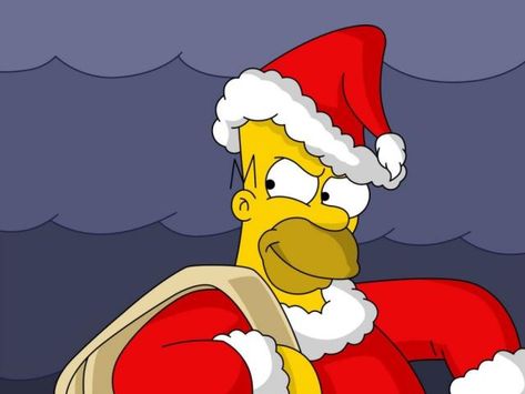 Simpson Christmas, New Year's Wishes, The Simpsons Christmas, Holidays Wallpaper, Simpsons Christmas, Funny Christmas Cartoons, Geek Poster, Christmas Cartoon Characters, Guitar Illustration