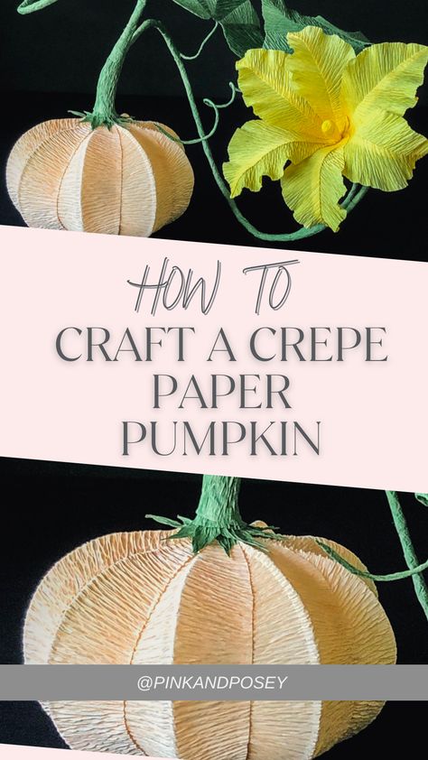 Autumn Paper Flowers, Fall Crepe Paper Flowers, Halloween Paper Flowers, Crafts For Kids Thanksgiving, Baby Holiday Card, Kids Thanksgiving Table, Craft Diy Ideas, Pumpkin Flowers, Fall Paper Crafts