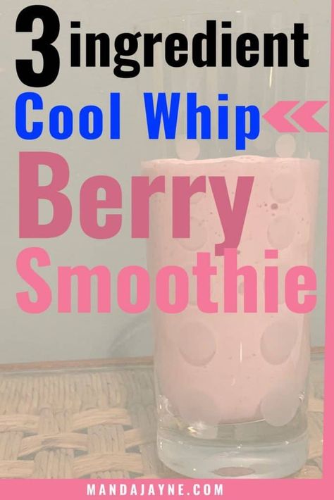 Cool Whip Box Top Berry Smoothie - The Kitchen Chair Lemon Cheesecake Bars, Mixed Berry Smoothie, Protein Smoothie Recipes, Healthy Sweet Treats, Kitchen Chair, Easy Smoothie Recipes, Berry Smoothie, Easy Smoothies, Box Top