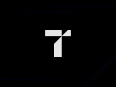 Tech T Symbol by Kasparas Sipavičius on Dribbble T Logos Ideas, T Design Logo, Letter T Logo Design Ideas, T Logo Design Ideas, T Letter Logo Design, T Monogram Logo, Geometric Logo Inspiration, T Symbol, Letter T Design