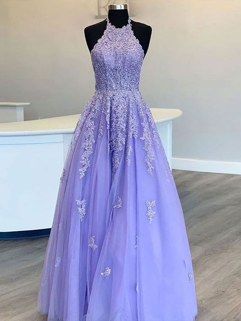 - Hebeos Prom Dresses Pastel Colors, Purple Graduation Dress, Purple Grad Dresses, Open Back Dress Formal, Vestido Color Lila, Prom Dresses Purple, Lavender Prom, Purple Evening Dress, Lace Prom Dresses