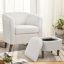 Small Barrel Chairs, Cute Chairs For Living Room, Small Accent Chairs For Living Room, Small Chairs For Bedroom, Sofa For Bedroom, Reading Spaces, Chair With Storage, Comfortable Accent Chairs, Storing Blankets